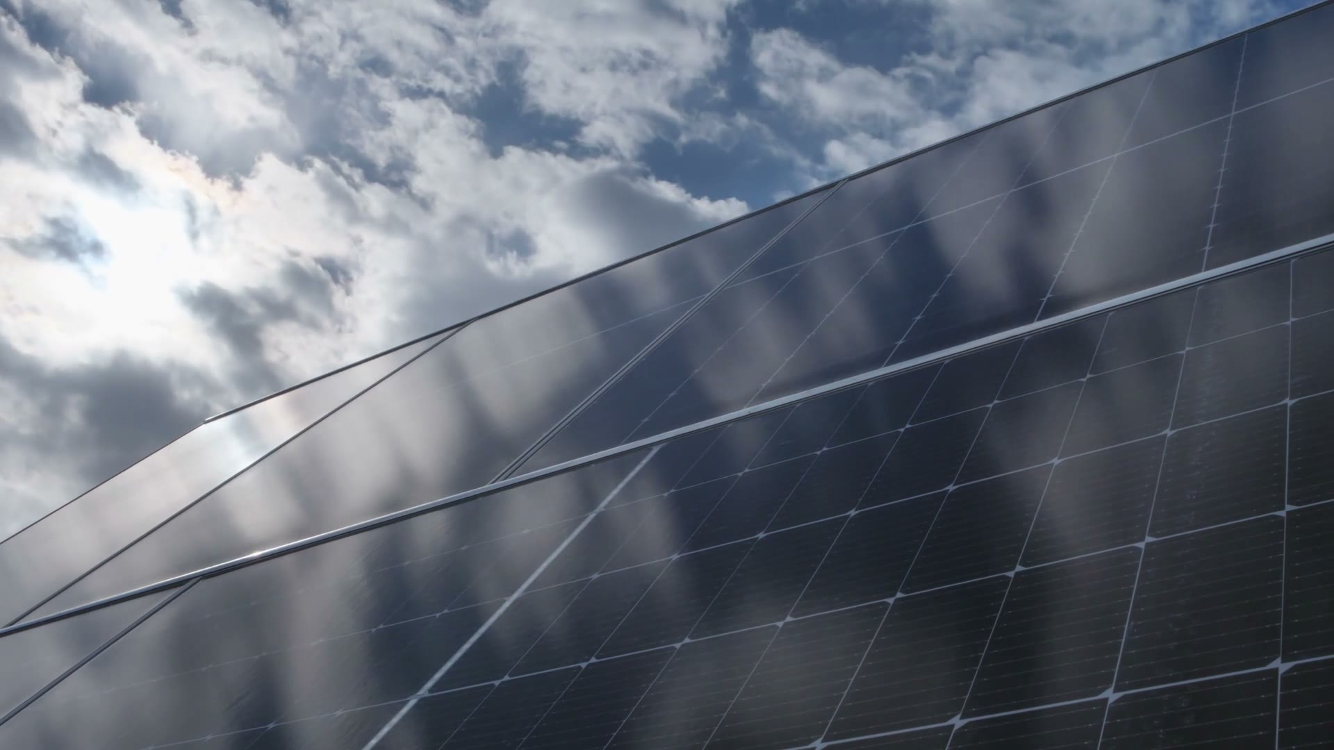 Solar panels under a bright Cyprus sky